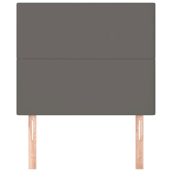 Maison Exclusive - Hovedgærde Grå 100x5x118/128 cm Simil læder Grå