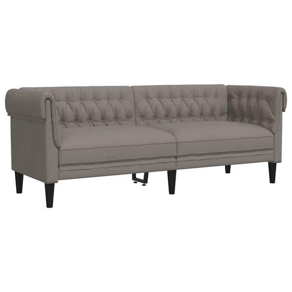 Maison Exclusive - Chesterfield sofa 3 pladser taupe stof