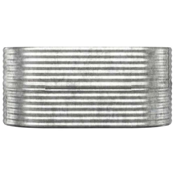 Maison Exclusive - Hævet havebed i galvaniseret stål sølv Silver