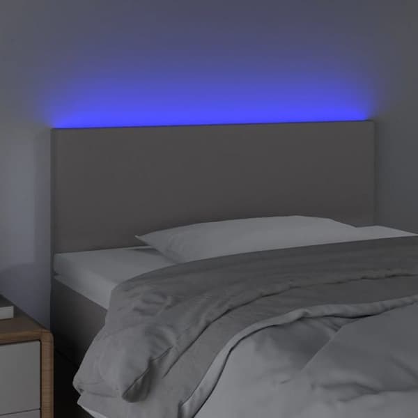Maison Exclusive - LED Hovedgærde Grå 90x5x78/88 cm Simil læder