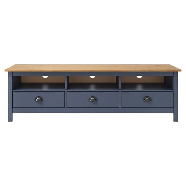Maison Exclusive - TV-møbel Hill Range Grå 158x40x47 cm Solid fyrretræ Grå