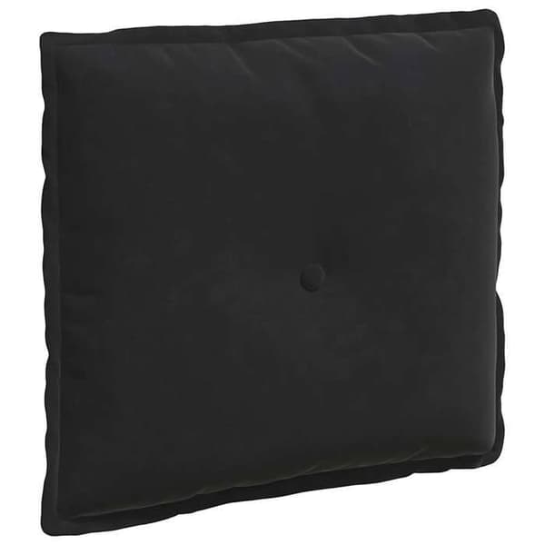 Maison Exclusive - Sort Rygpude 50 x 45 cm I Fløjl