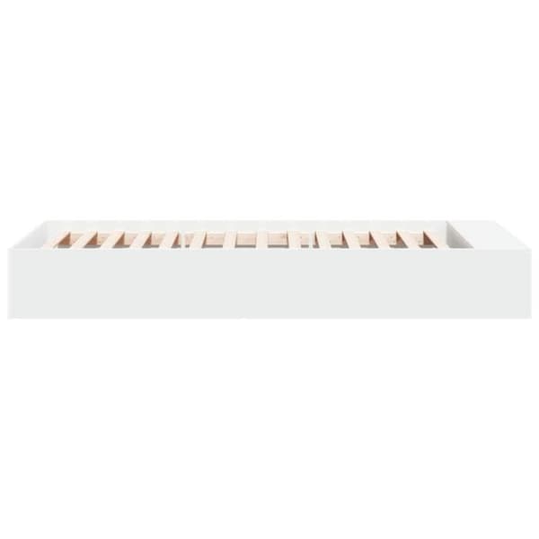 Sengestel - EKSKLUSIV HUS - 75 x 190 cm - Hvid - Spånplader - Indbygget opbevaring Vit