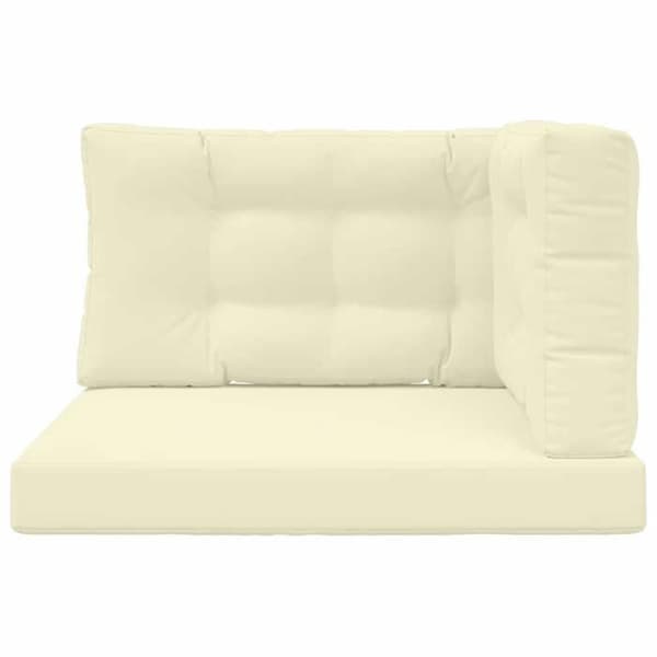 Utomhuskudde - EXKLUSIV HEM - 80 x 80 cm - Polyester - Skumfyllning - Cremefärgad dragkedja Grädde