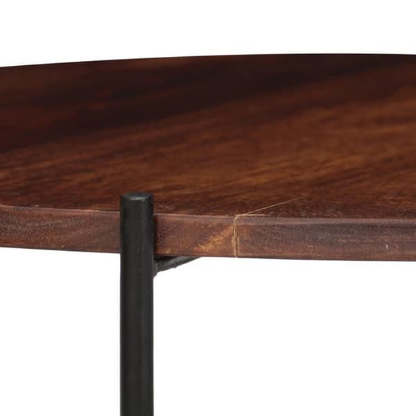 Maison Exclusive - Sæt af 2 stk. sofabord i massivt træ 60x35 cm