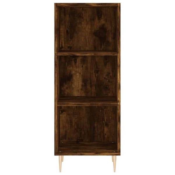 Maison Exclusive - Buffé ek rökig 34,5x32,5x90 cm ingenjörsträ