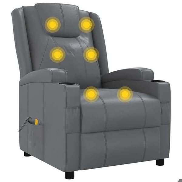 Maison Exclusive - Massage stol Anthracite Similicuir