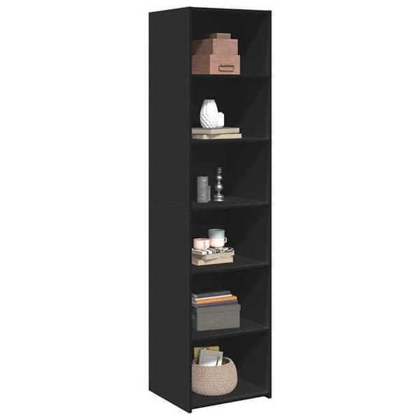 Maison Exclusive - Svart hög buffé 45x41x185 cm ingenjörsträ