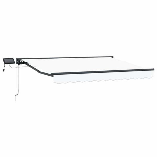 Maison Exclusive - Manuell rullgardinsram med LED-lampor