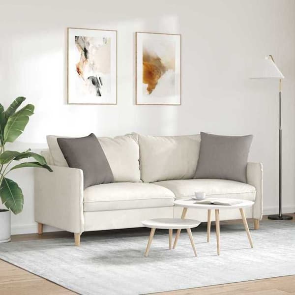 Soffkuddar - EXKLUSIV HEM - 50 x 50 cm - Taupe - Avtagbara överdrag - Polyesterfyllning Mol