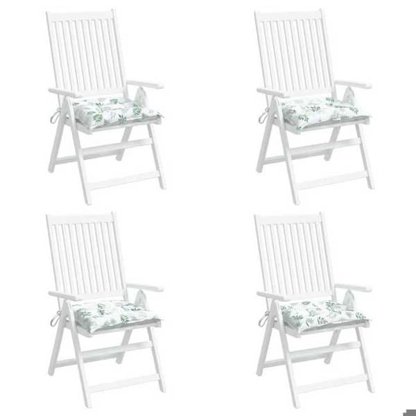 Maison Exclusive - Tuoli tyynyt 4 kpl lehtikuvio 50x50x7 cm