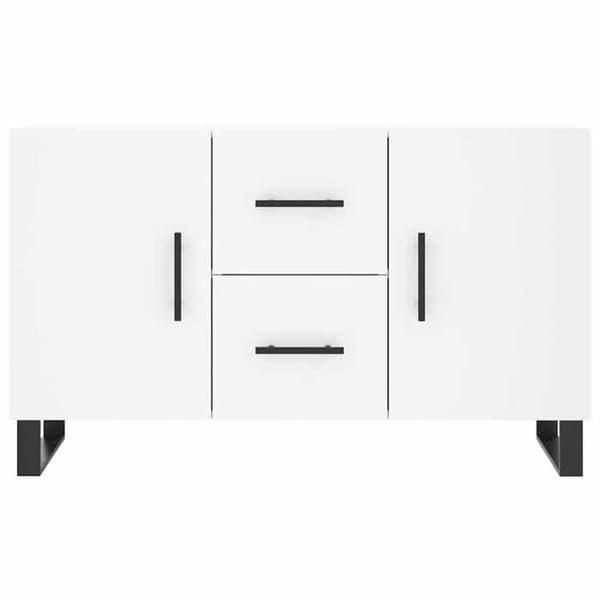 Maison Exclusive - Vit buffé 100x36x60 cm ingenjörsträ