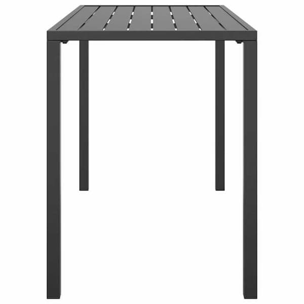 Maison Exclusive - Anthracite värinen puutarhapöytä 110x54x70 cm terästä