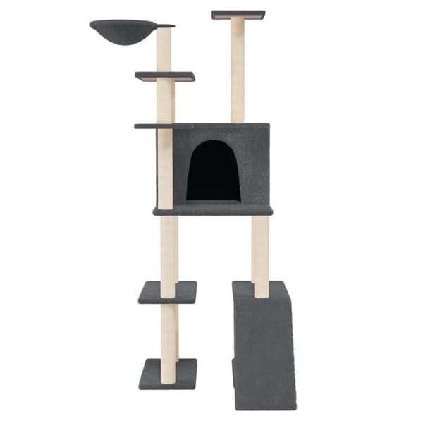 Maison Exclusive - Kattekradse med sisal i mørkegrå 166 cm Mörkgrå