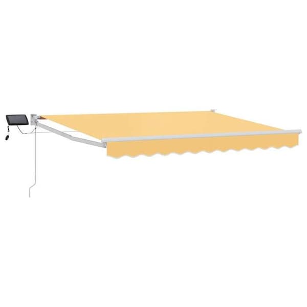Maison Exclusive - Manuell utdragbar butik med LED-lampor Sand