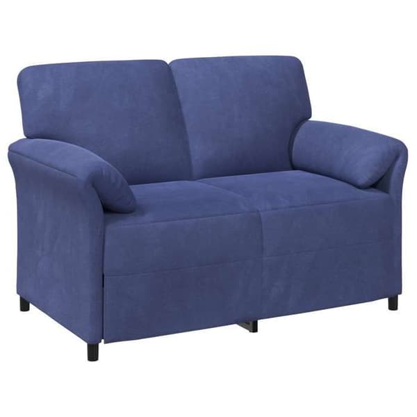 Maison Exclusive - Sæt af 2 Sofaer Blå Politivelour