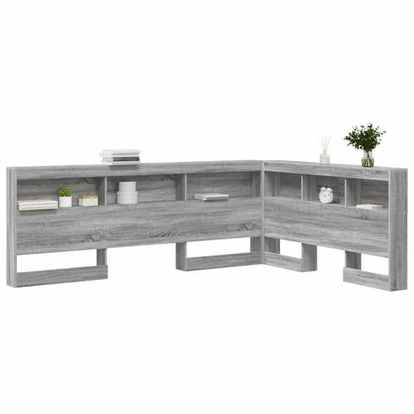 Maison Exclusive - Harmaa Sonoma-puinen säilytyspääty Gris Sonoma