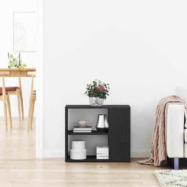 Maison Exclusive - Buffet Sort egetræ 60 x 30 x 50 cm Ingeniørtræ svart ek