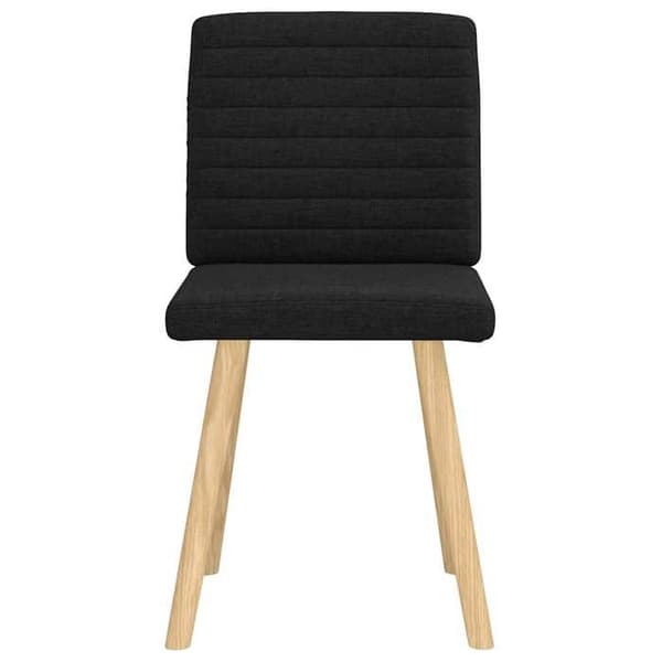 Maison Exclusive - Matstolar set om 2 svart tyg