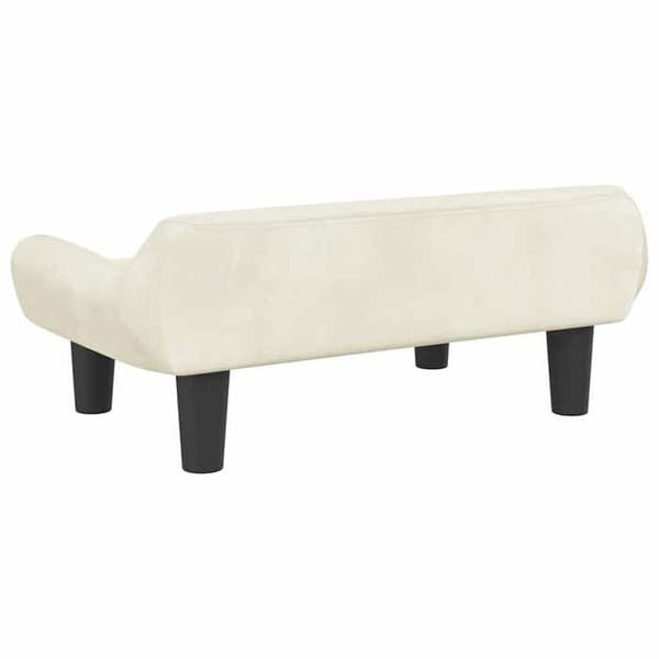 Maison Exclusive - Hundsäng crème 70x40x24 cm sammet Grädde