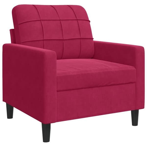 Maison Exclusive - Bordeaux punainen nojatuoli 60 cm sametti