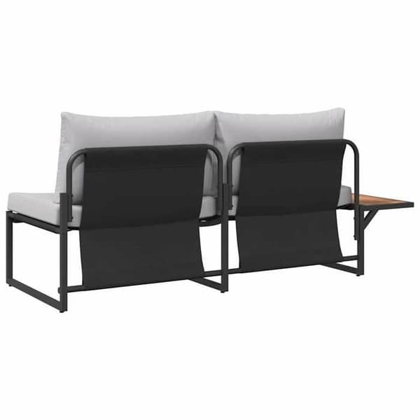Maison Exclusive - Vaaleanharmaa puutarhatuoli 200,5 x 70 x 85,5 cm Teräs