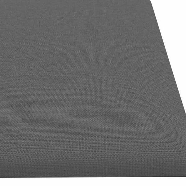 Maison Exclusive - Väggmonterad sänggavel 12 pc 60 x 15 cm Ljusgrå tyg Ljusgrått