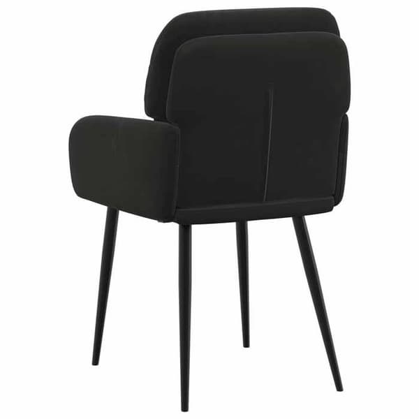 Maison Exclusive - Matstolar 4 st Sammet Svart 59 x 59,5 x 90 cm