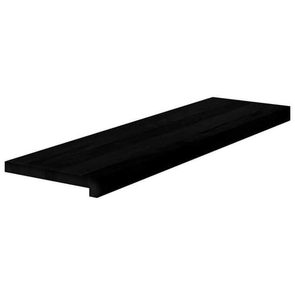 Trappe trin - EKSKLUSIV HUS - 90x25x2 cm - Massiv eg - Brun-sort - Sæt af 4 brun-svart