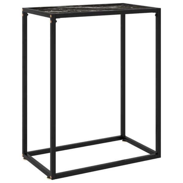 Maison Exclusive - Konsolbord Sort 60x35x75 cm Tempereret glas