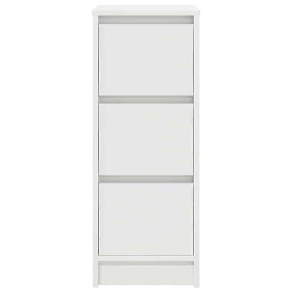 Maison Exclusive - Hvid buffet 29,5x34x76 cm ingeniørtræ