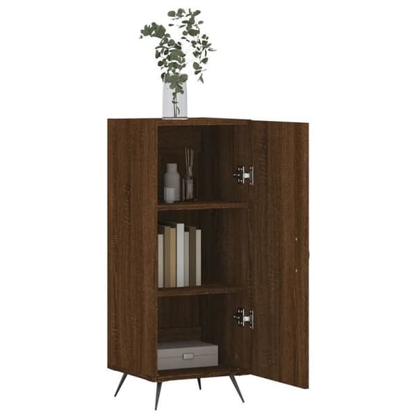 Maison Exclusive - Buffé Ek brun 34,5x34x90 cm Ingenjörsträ