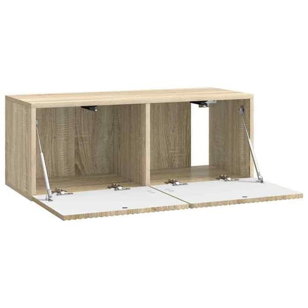 Maison Exclusive - Väggmonterad TV-möbel 78,5 x 31 x 30 cm Sonoma-ek