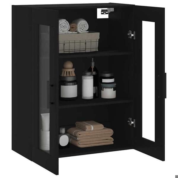 Maison Exclusive - Väggskåp svart 69,5x34x90 cm