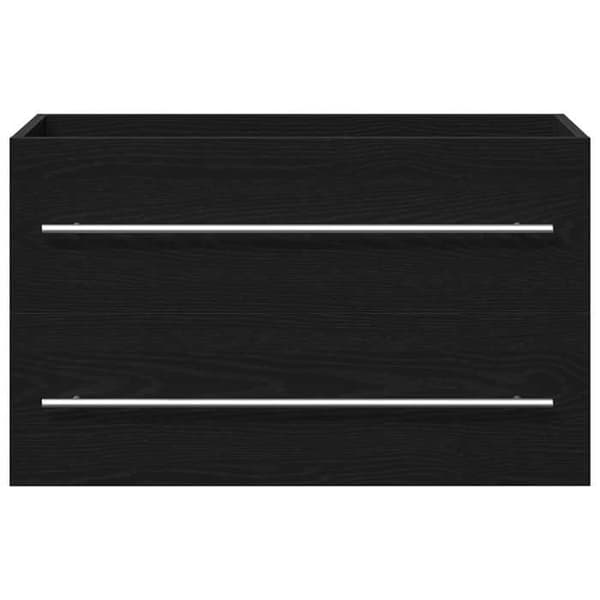 Maison Exclusive - Underskabs møbel i sort eg 80 x 38,5 x 48 cm ingeniørtræ