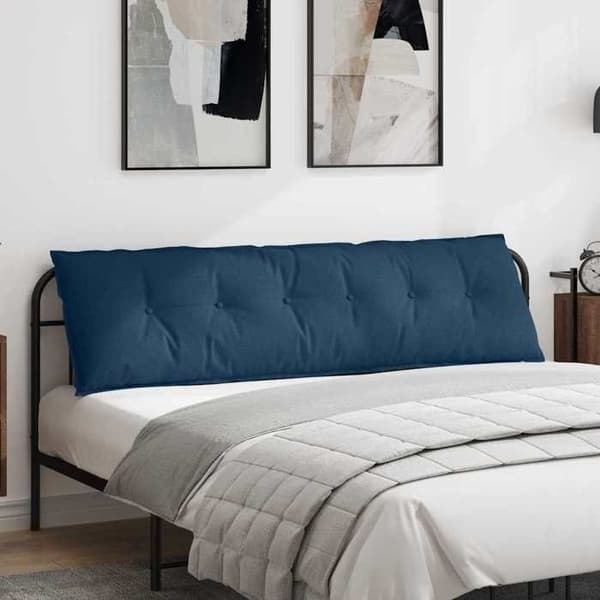 Rygpude - MAISON EXCLUSIVE - 180 x 19 x 50 cm - Blå - Polyester - Lynlås Blå