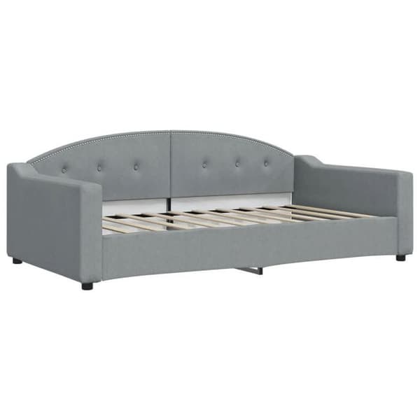 Maison Exclusive - Ljusgrå dagbädd 100x190 cm tyg