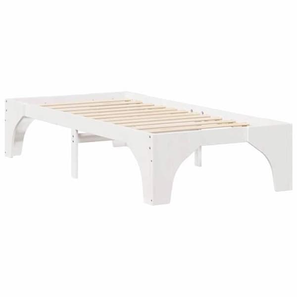 Maison Exclusive - Sängram Vit 80 x 200 cm Massivt trä