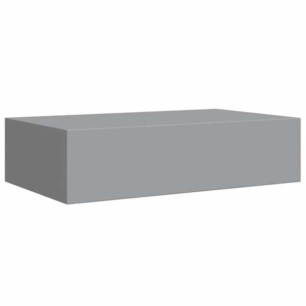 Væghylder - EKSKLUSIV HUS - 2 stk - Med skuffe - Grå - 40x23,5x10 cm Grå