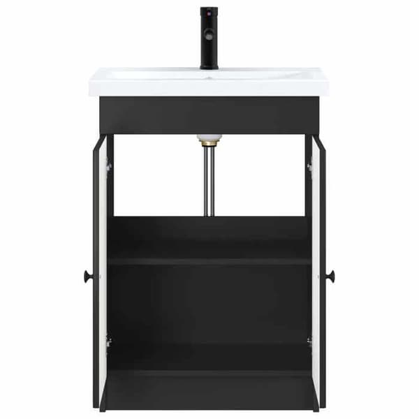 Maison Exclusive - Badeværelsesmøbel sæt Sort 78,5 x 37,5 x 81 cm