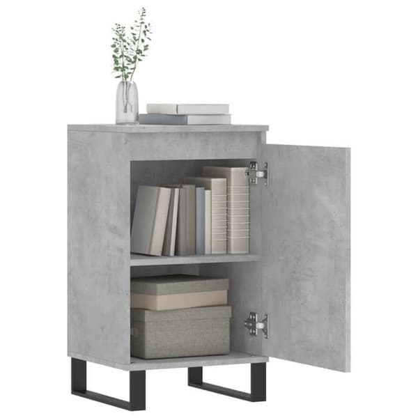Maison Exclusive - Bufféer 2 st grå betong 40x35x70 cm ingenjörsträ
