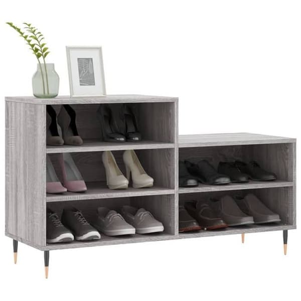 Maison Exclusive - Skoskab Sonoma grå 102x36x60 cm Ingeniørtræ