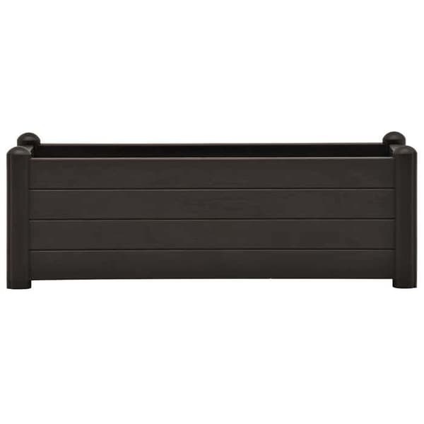 Maison Exclusive - Upphöjd trädgårdssäng PP Antracit 100x43x35 cm