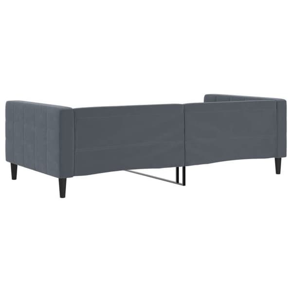 Maison Exclusive - Sängsoffa utan madrass mörkgrå 100x200 cm sammet Mörkgrå