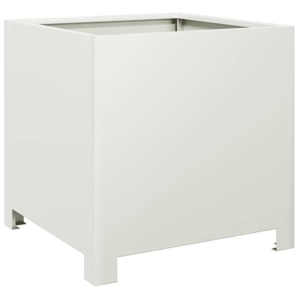 Maison Exclusive - 2 stk. blomsterkummer hvid 40x40x40 cm stål