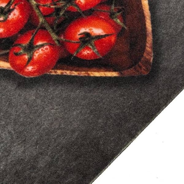 Maison Exclusive - Vaskbart køkkenteppet med teksten Cooking 45x150 cm fløjl
