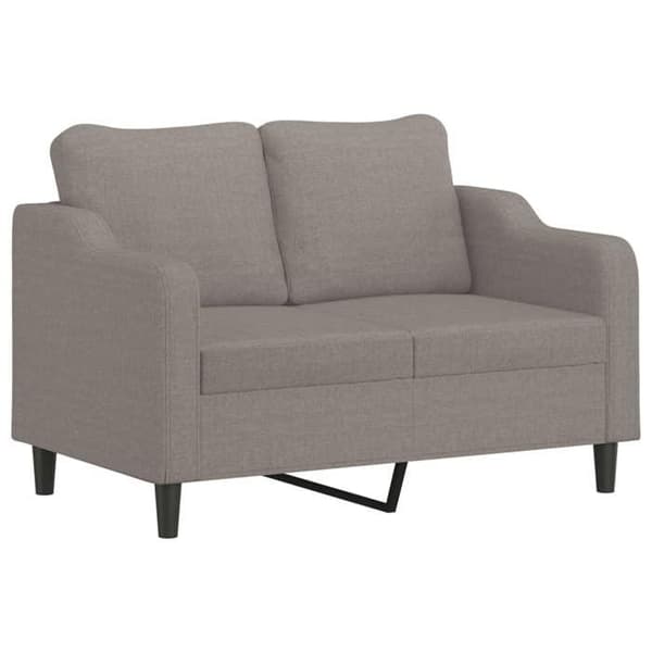 Soffa 2 platser - Maison Exclusive - Taupe - Tyg 100% polyester - Metallram Mol