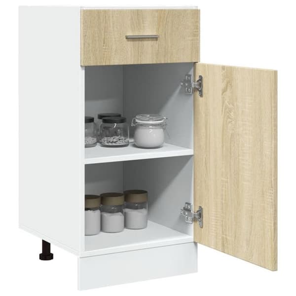 Maison Exclusive - Underskabs kommode "Lyon" Sonoma Eg 40 x 46 x 81,5 cm Ingeniørtræ