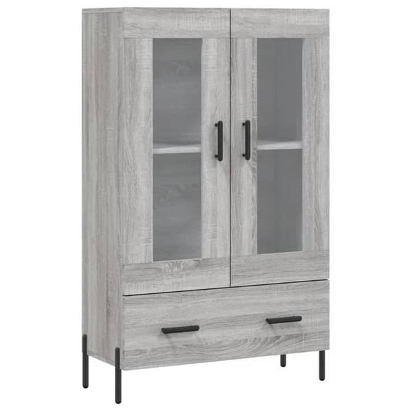 Maison Exclusive - Buffé hög sonoma grå 69,5x31x115 cm ingenjörsträ