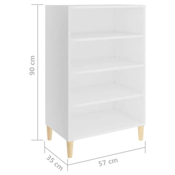 Maison Exclusive - Buffé Vit 57x35x90 cm Ingenjörsträ Vit
